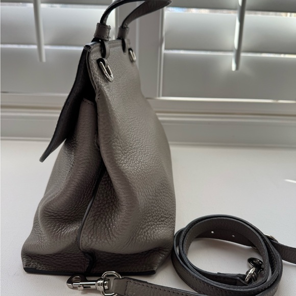 New condition LUXE Bamboo Daily Top Handle Bag with strap in grey - Picture 9 of 16